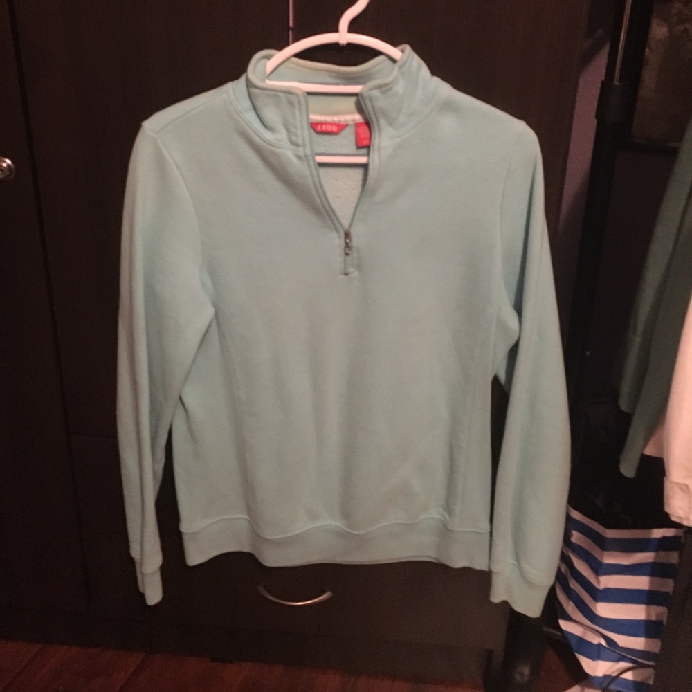 Blue half zip