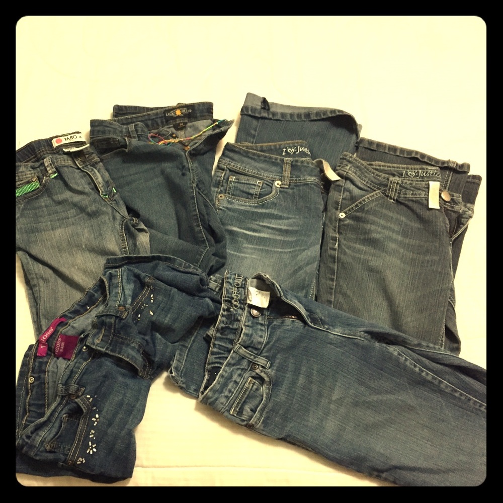 🙍🏻Bundle of 5 Denim big girls size 14👖