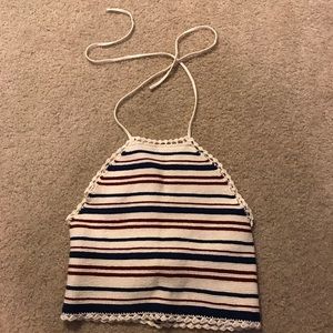 Knitted halter top