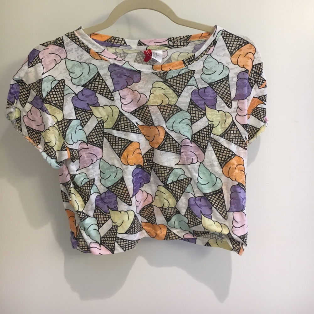 Ice cream crop top