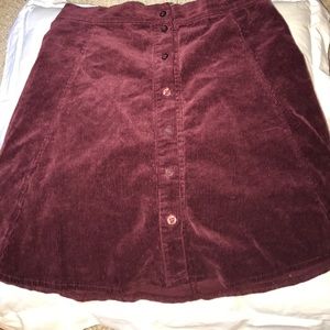 brandy melville corduroy skirt