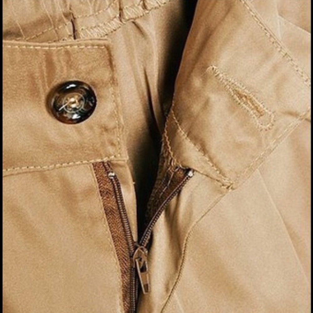 New Item-NWT Khaki Twill Shorts - Picture 3 of 4