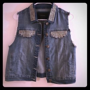 Studded Denim Vest