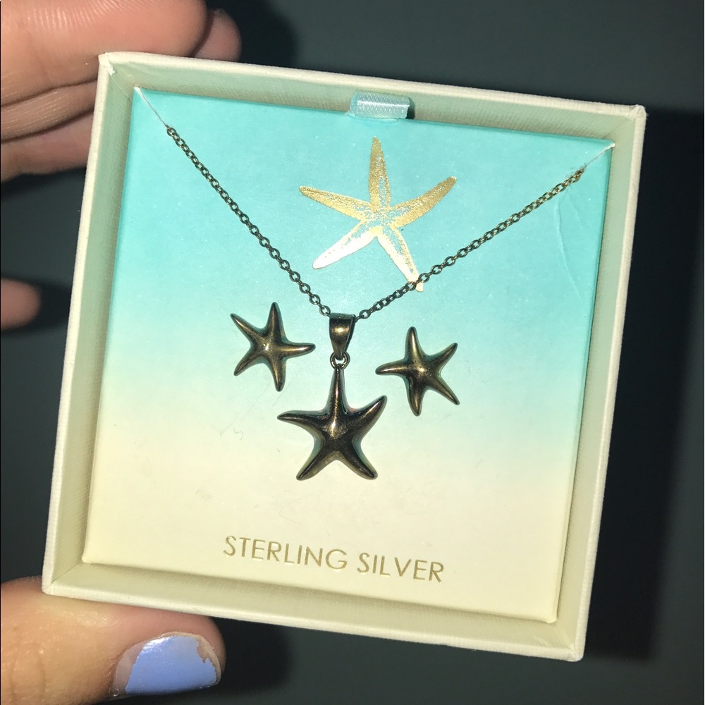 star earring / necklace set