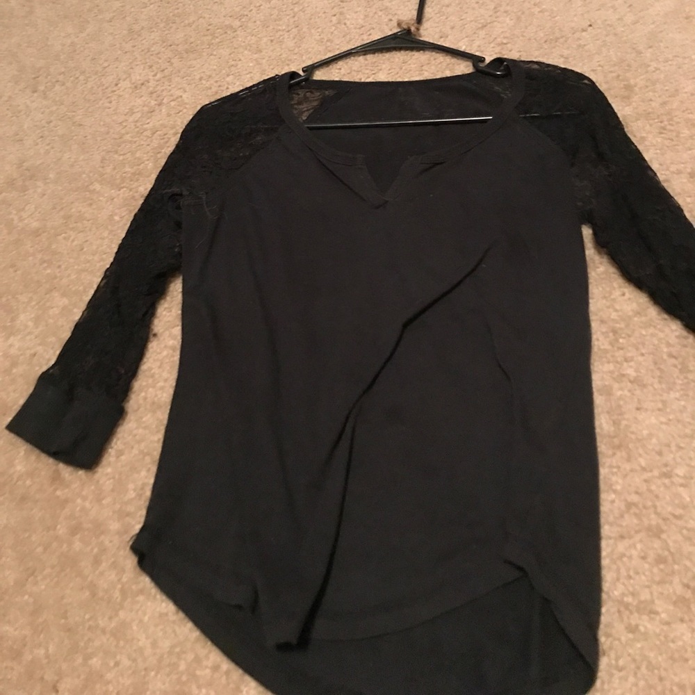 Black half sleeve shirt