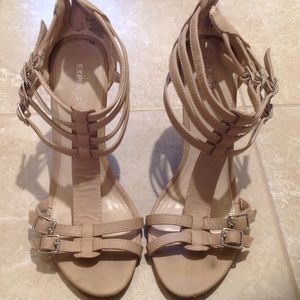 Express Nude Wedges
