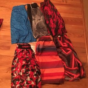 Youth Large boys shorts--5 Nike, 1 Under Armour