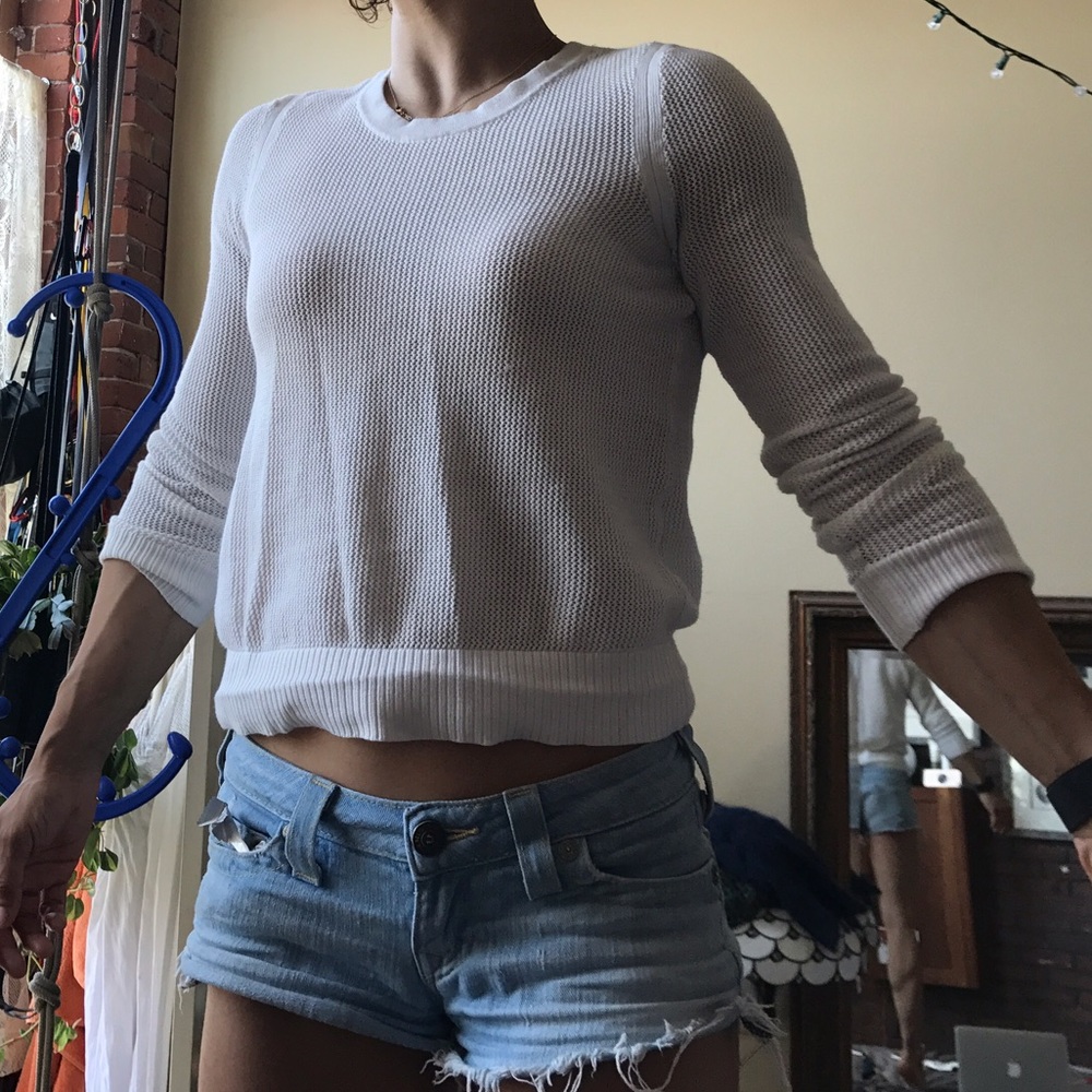 🆕rag & bone 100% Cotton Summer Waffle-like Crew