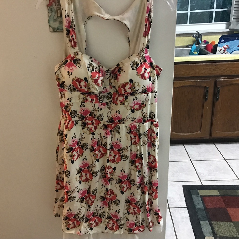 Flower print dress
