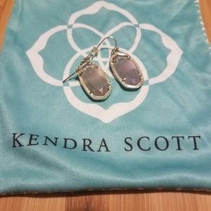 "Elle " Clear Iridescent Kendra Scott Earrings