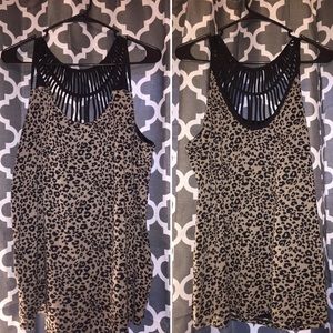 Maurice's leopard print tank top