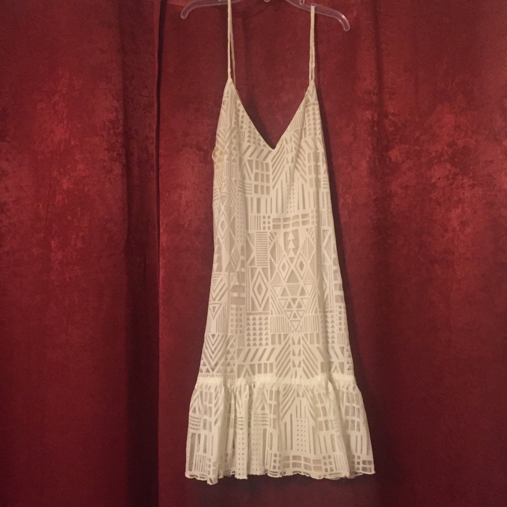 Spaghetti strap white blouse