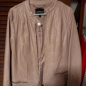 Express Blush Fake Leather Jacket