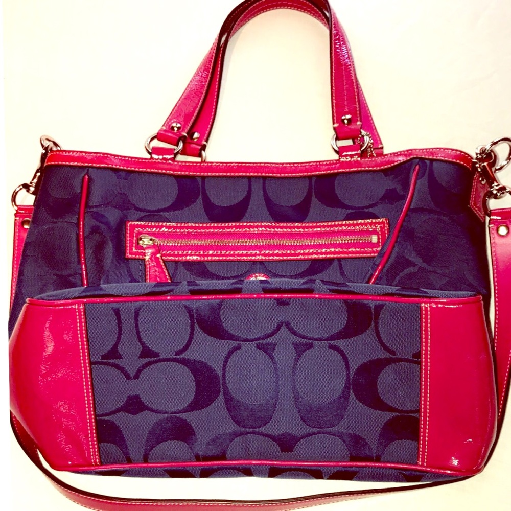 💜MAKE OFFER/Coach Bag in Navy Blue/ Make Offer‼️