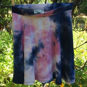 Tie dye skater skirt