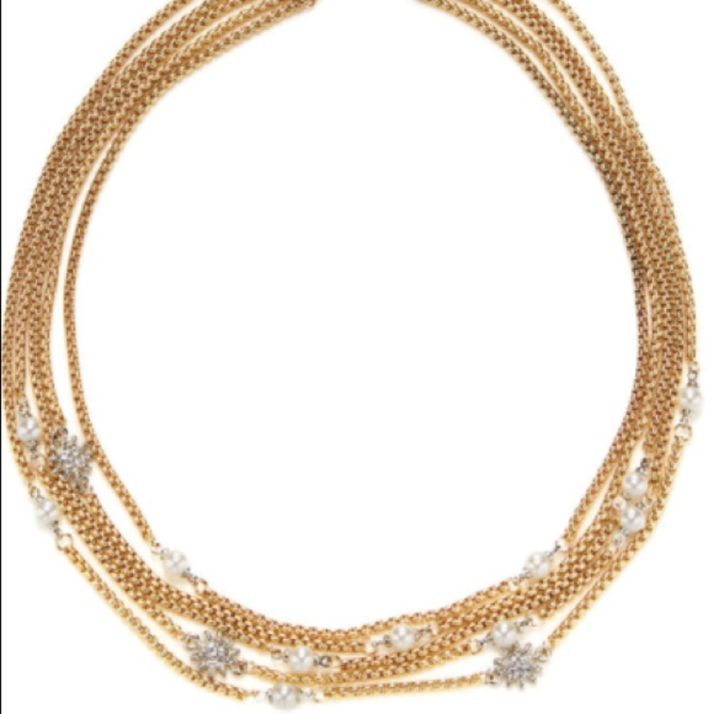 ⚡️Gold silver and pearl necklace