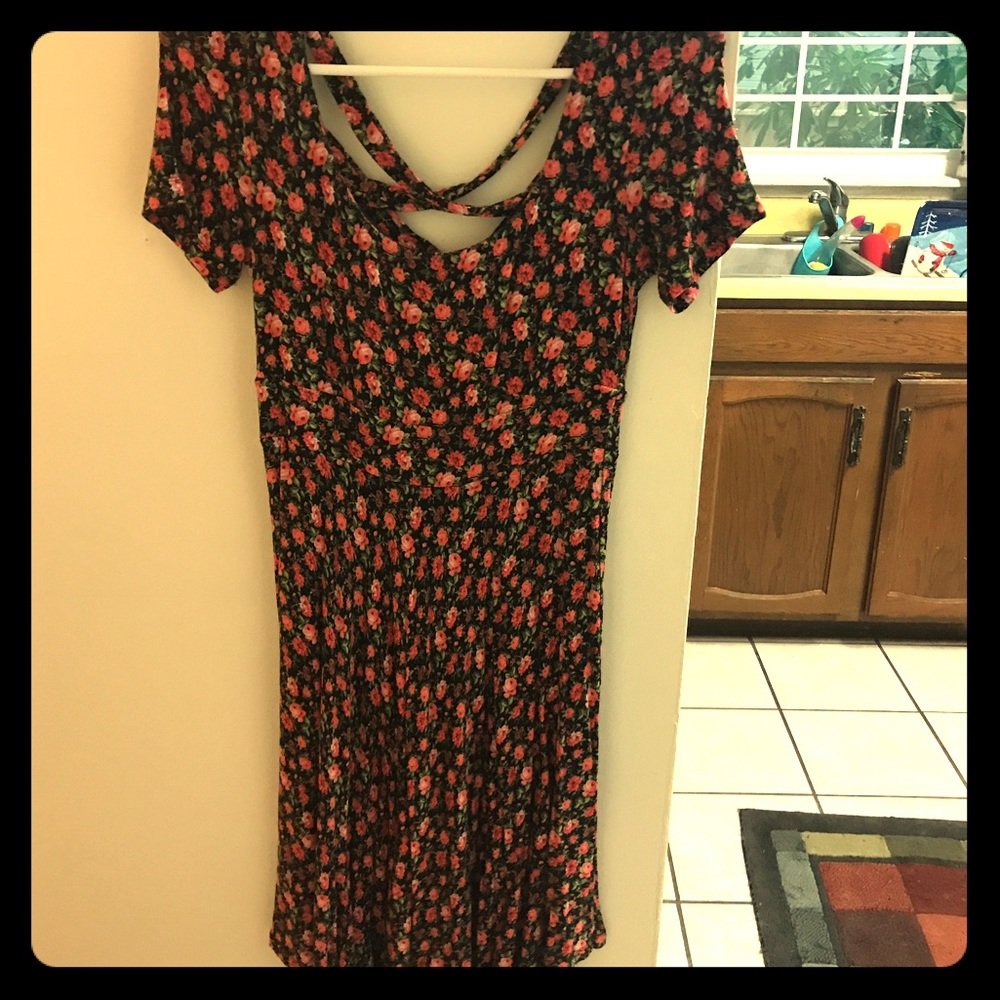 Flower print dress