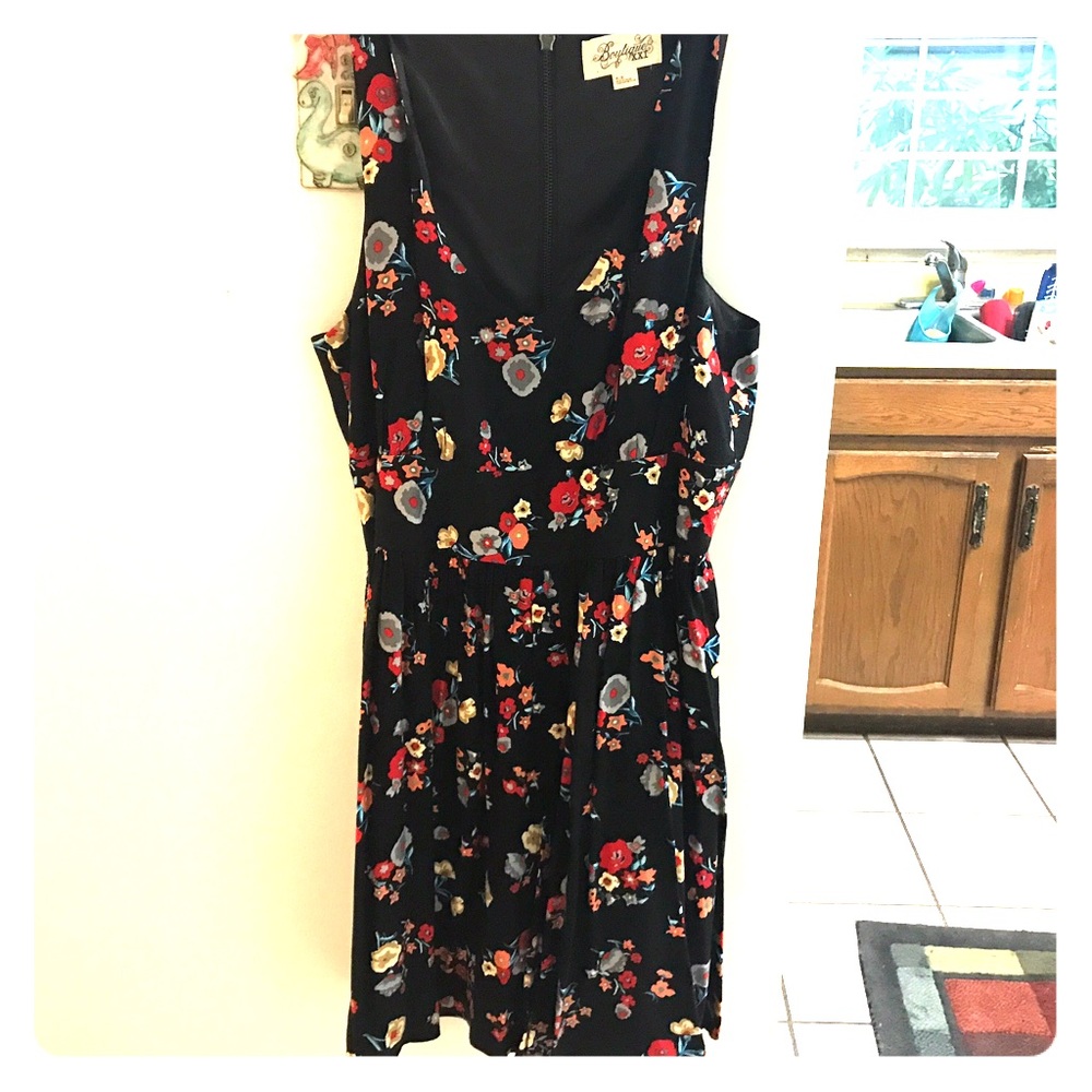 Flower print dress