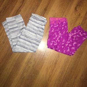 Bundle of workout crop leggings