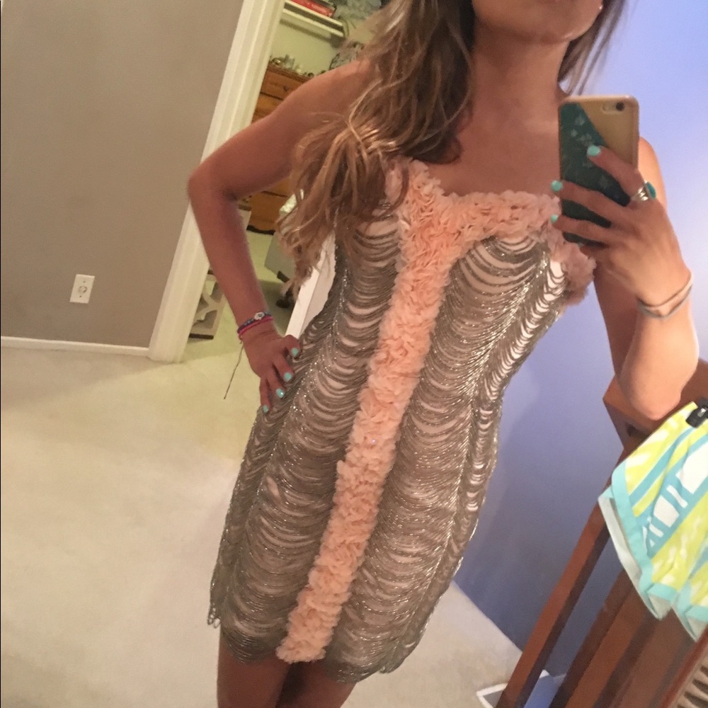 ✨MacDuggal Short Beaded Dress✨