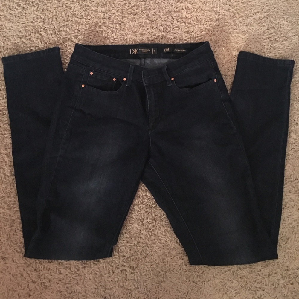 Kardashian premium denim. Kim curvy skinny style