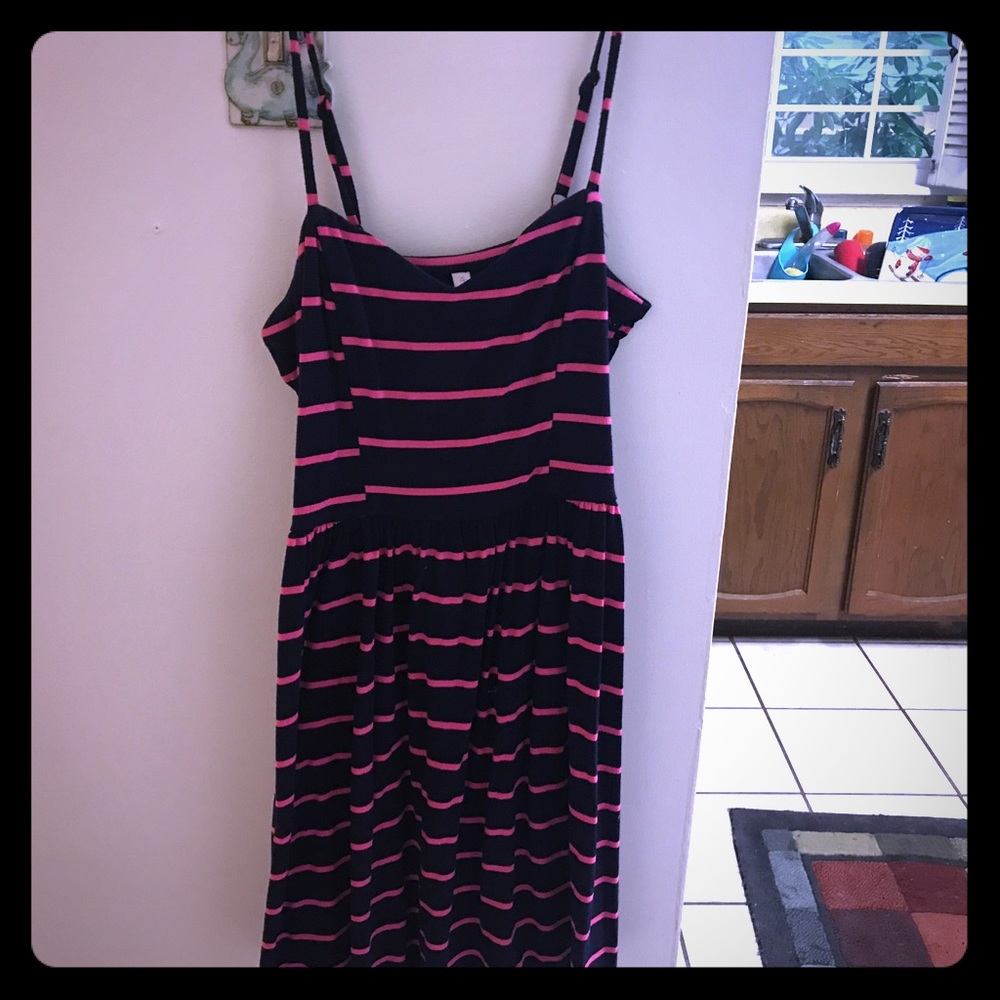 Pink stripe dress