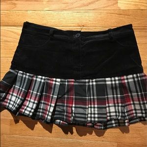 SchoolGirl Plaid Red Black White Halloween skirt