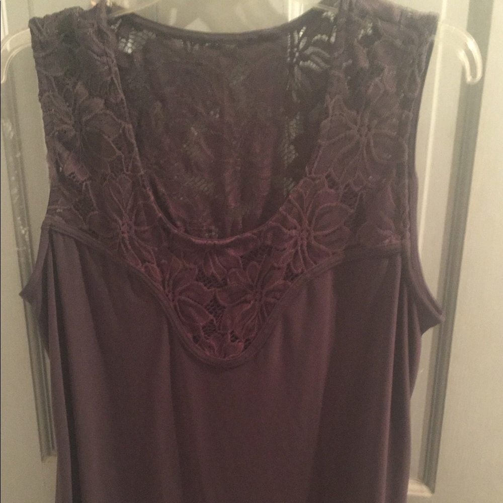 Dark grey sleeveless Blouse