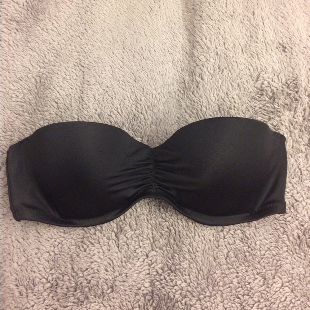 Victoria's Secret Black Bandeau Swimsuit - Picture 1 of 3