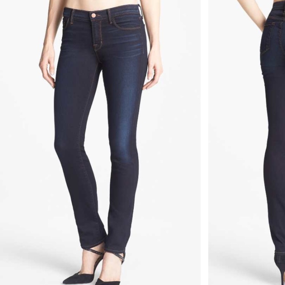 J Brand 8112 Mid Rise Rail Jeans In Atlantis. 30