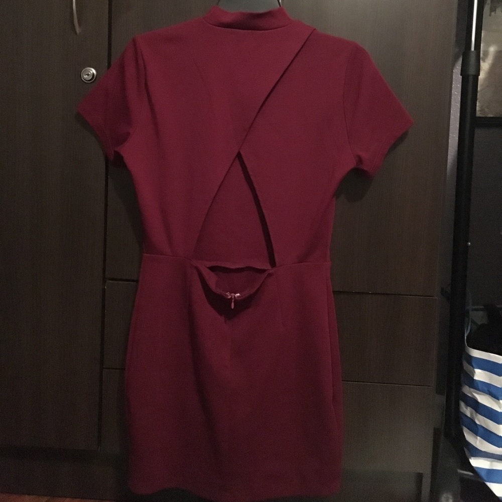 Tobi maroon dress