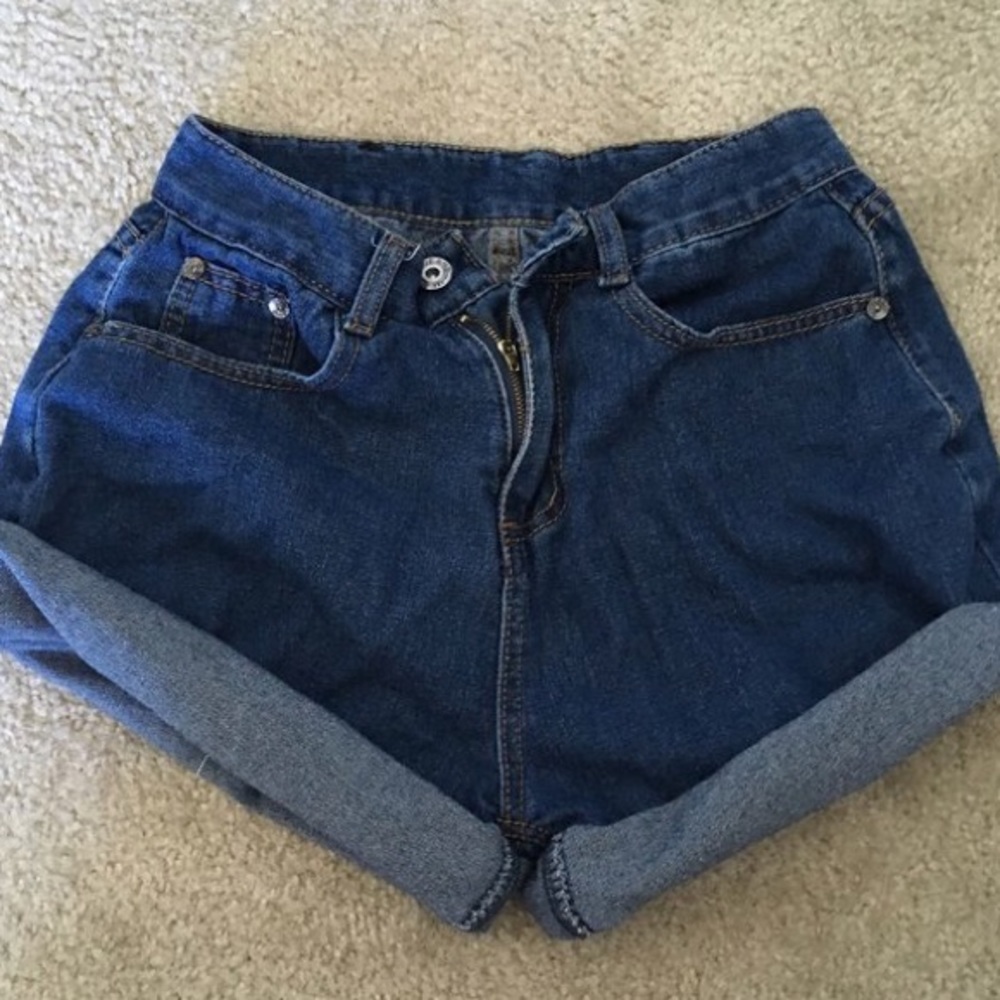 Dark Wash Denim Shorts