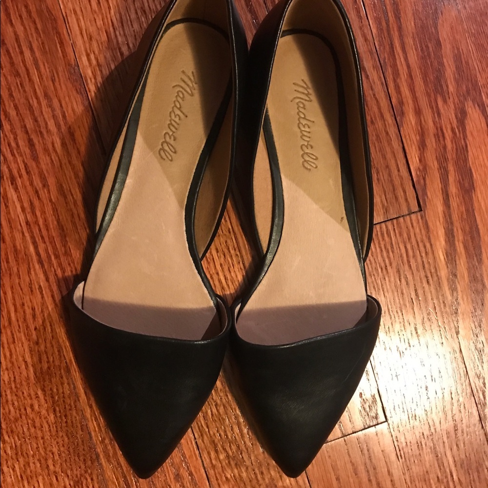 Madewell Leather D'Orsay Flats