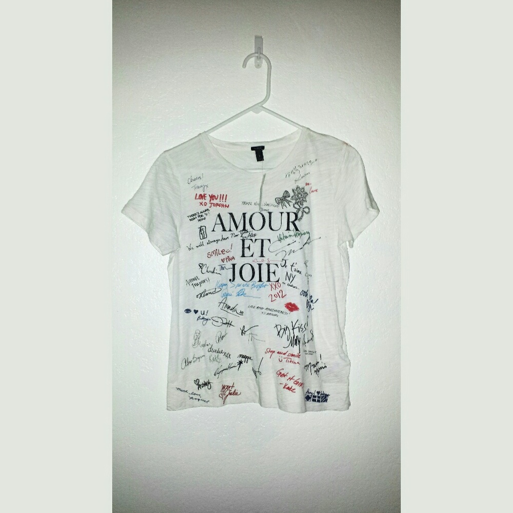 J. CREW Amour ET Joie T Shirt Size Small