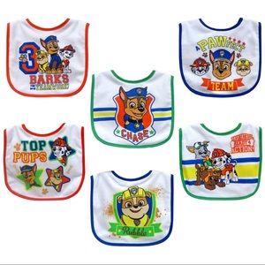Paw Patrol Water Resistant Infant Bib Set, 6 Count