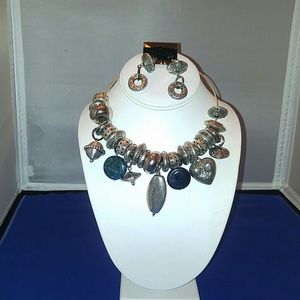 2 piece chunky necklace set