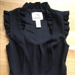 Anthropologie Tabitha Black Dress Size 2