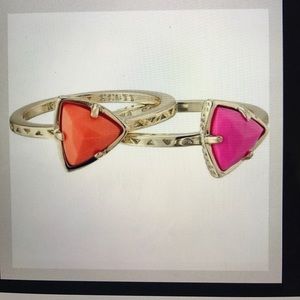 Kendra Scott Ann ring in pink and orange