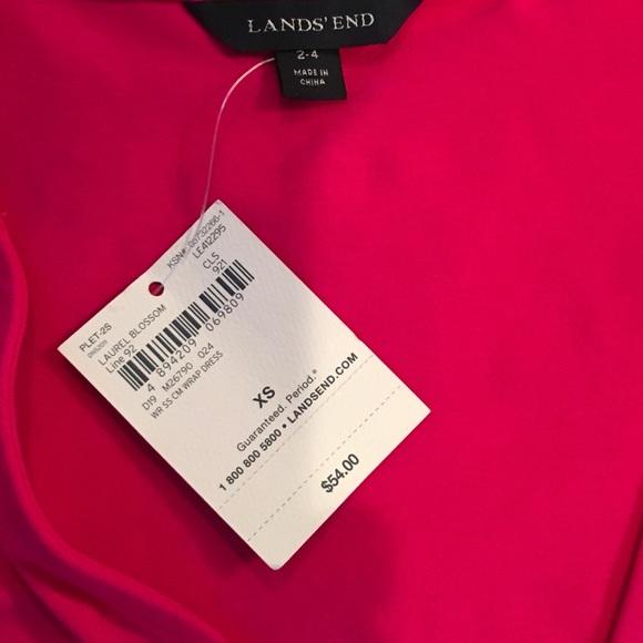 NWT. LANDS END "LAUREL BLOSSOM" WRAP DRESS - Picture 2 of 4