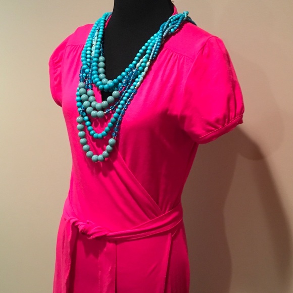 NWT. LANDS END "LAUREL BLOSSOM" WRAP DRESS - Picture 3 of 4