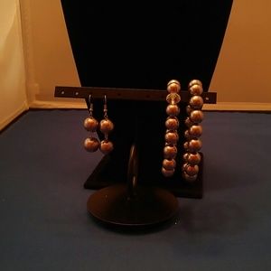 2 piece set bangle and earrings