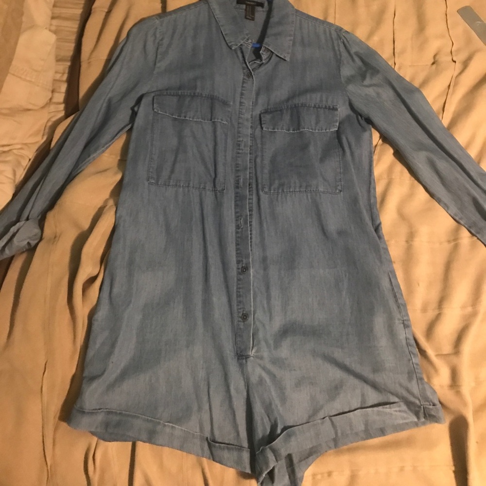Denim shorts jumpsuit!