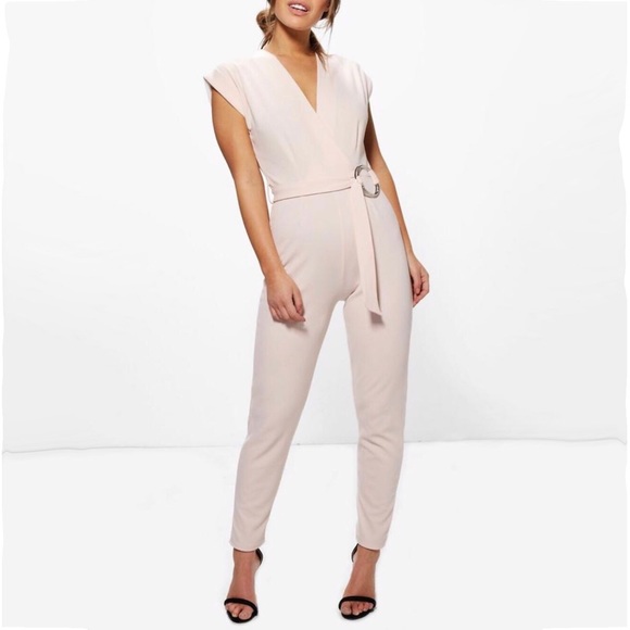 soft pink jumpsuit