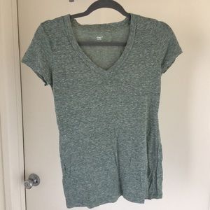 Gap Green Tri-blend Perfect V-Neck Tee