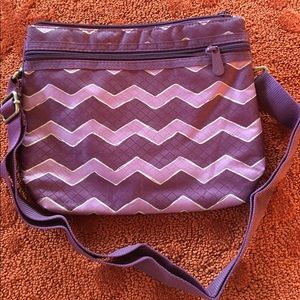 Purple Chevron Purse