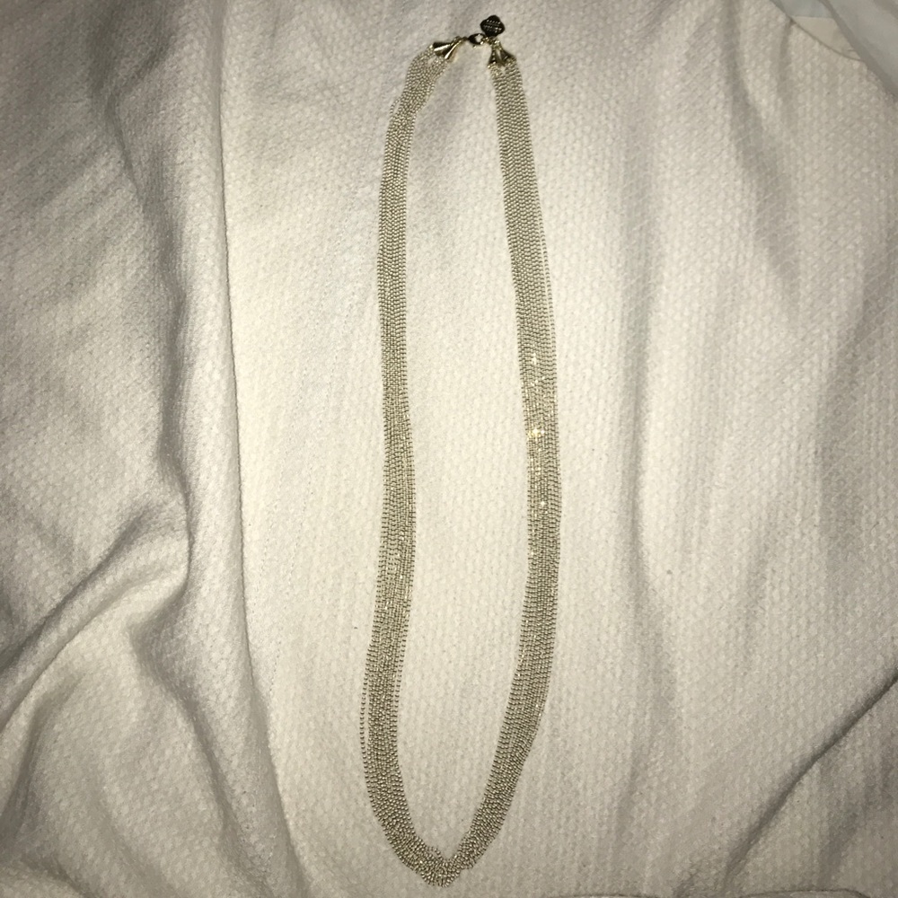 Kendra Scott Reese necklace- gold tone with white