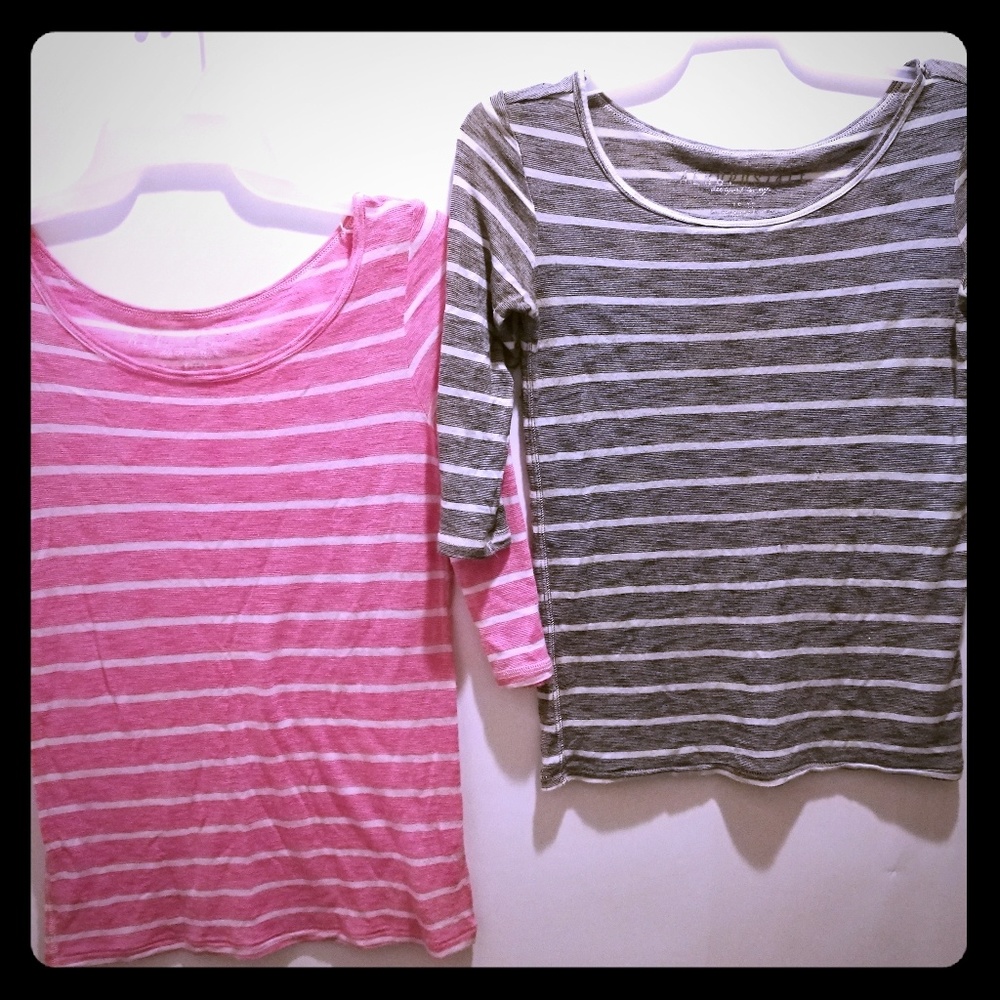 TWO Aeropostle 3/4 legnth shirts