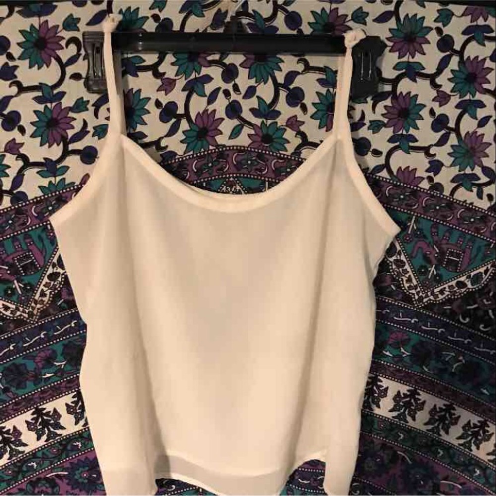 Casual creamy white top