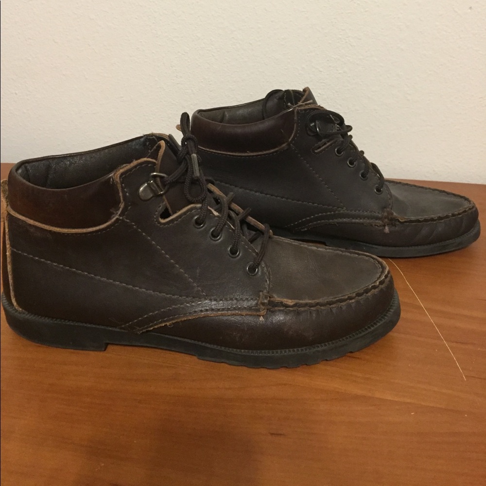 Vintage leather high tops