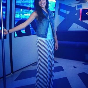 Max Studio Striped Maxi Skirt (S)